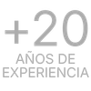 Más de veinte años de experiencia