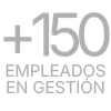 Más de 150 empleados en gestión